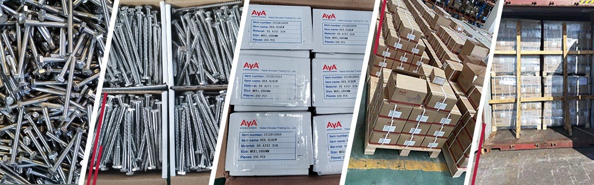 Hex Head Self Tapping Screws With Washer-package