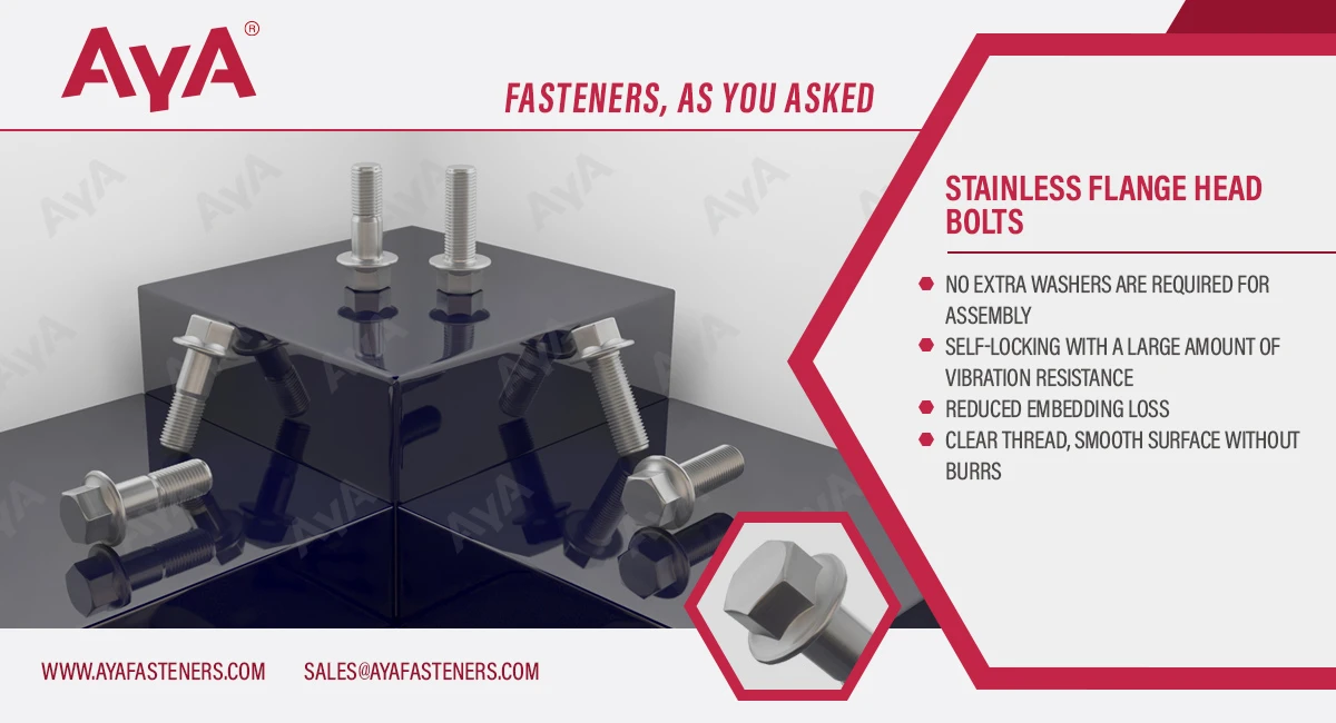 AYA Stainless Flange Head Bolts AYA Stainless Flange Head Bolts